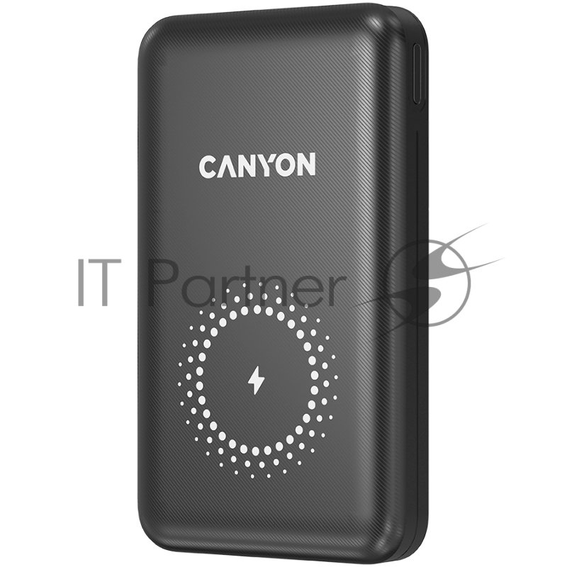 Портативный аккумулятор CANYON PB-1001 18W PD+QC 3.0+10W Magnet wireless charger powerbank 10000mAh Li-poly battery, Lightning Input:DC5V/2A, 9V/2A Type c PD Input: DC5V/3A, 9V/2A, Type C PD output:5V/3A,9V/2.2A,12V/1.5A QC 3.0 Output: DC5V/3A, 9V/2A