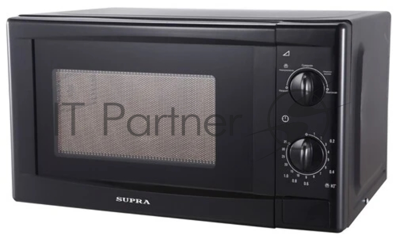 Микроволновая печь SUPRA 20MB25 (Печь микроволновая. Мощность: 700вт. Объем: 20 литров. Сенсорное управление. Часы и таймер. 6 автоматических программ.10 уровней мощности. Цвет: черный.)