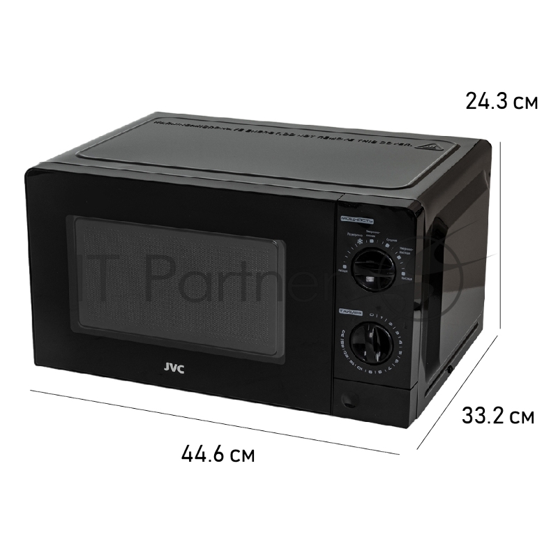 Печь микроволновая, объем 20л, выходная мощность 700 Вт, тип управления механический, 6 уровней мощности, разморозка, таймер на 30 минут, диаметр поворотного стола 245 мм, сигнал окончания приготовления.