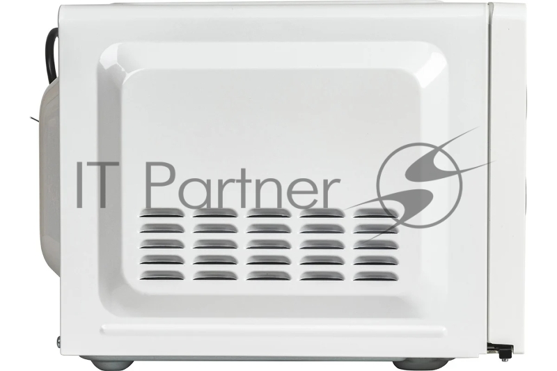 Печь микроволновая, объем 20л, выходная мощность 700 Вт, тип управления механический, 6 уровней мощности, разморозка, таймер на 30 минут, диаметр поворотного стола 245 мм, сигнал окончания приготовления.