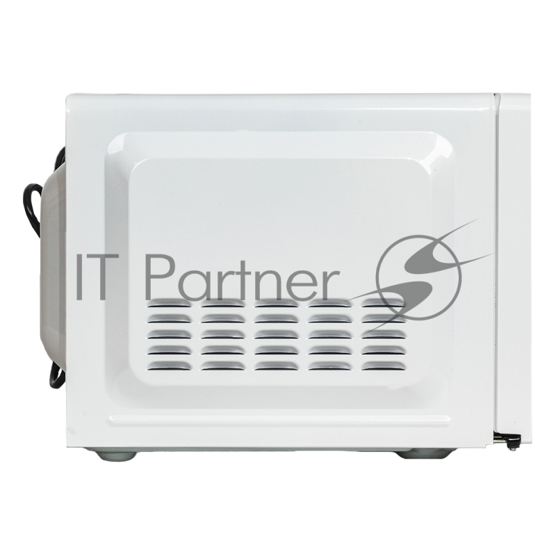 Печь микроволновая, объем 20л, выходная мощность 700 Вт, тип управления механический, 6 уровней мощности, разморозка, таймер на 30 минут, диаметр поворотного стола 245 мм, сигнал окончания приготовления.