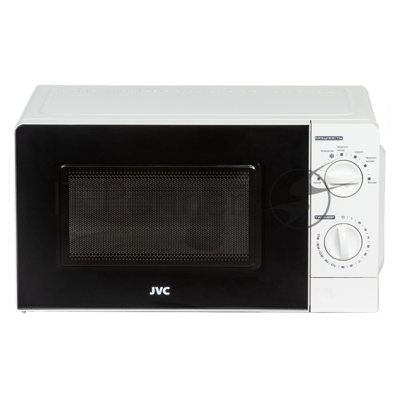 Печь микроволновая, объем 20л, выходная мощность 700 Вт, тип управления механический, 6 уровней мощности, разморозка, таймер на 30 минут, диаметр поворотного стола 245 мм, сигнал окончания приготовления.