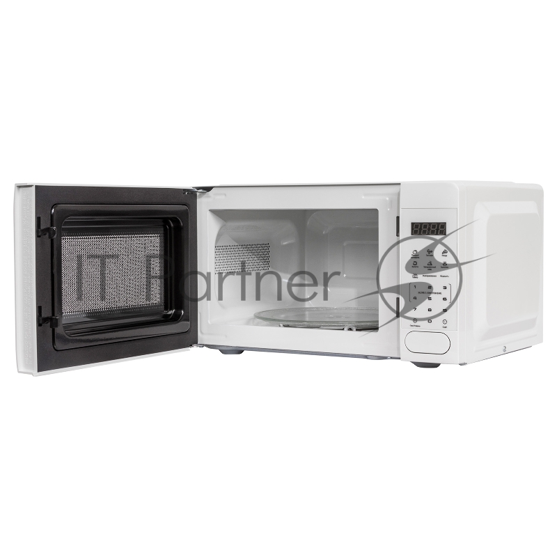 Печь микроволновая, объем 20л, выходная мощность 700 Вт, тип управления: сенсорная, 10 уровней мощности, 6 программ автоприготовления, разморозка по весу и времени, таймер на 99 минут, блокировка от детей, диаметр поворотного стола 245 мм, сигнал око