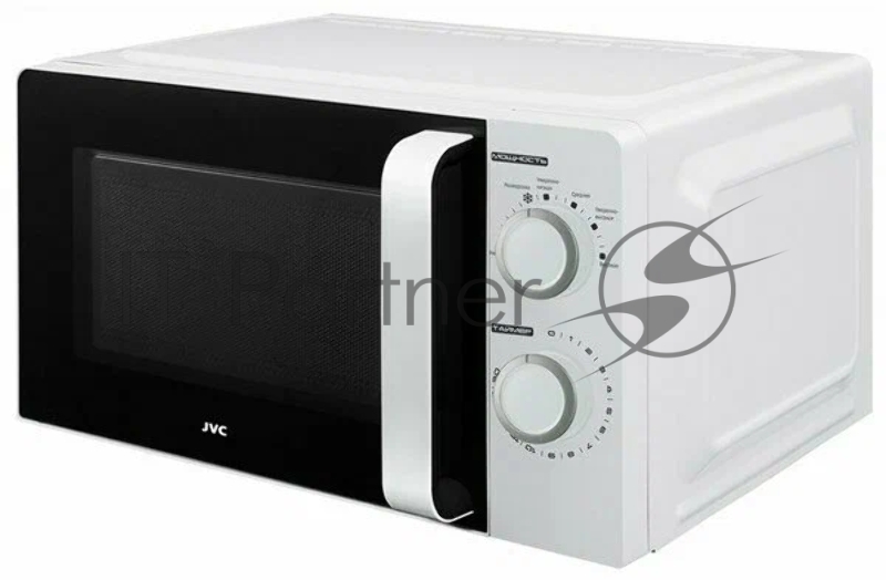 Печь микроволновая, объем 20л, выходная мощность 700 Вт, тип управления механический, 6 уровней мощности, разморозка, таймер на 30 минут, диаметр поворотного стола 245 мм, сигнал окончания приготовления.