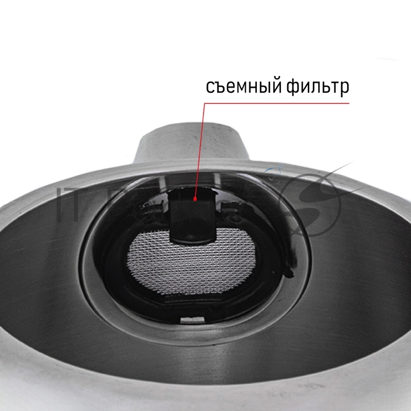 Чайник электрический, объем 1,7л, максимальная мощность 2200 Вт, светодиодная подсветка в виде линии на корпусе чайника, индикатор уровня воды, новая форма носика, фильтр от накипи, съемная крышка, защита от включения без воды, автоматическое отключе