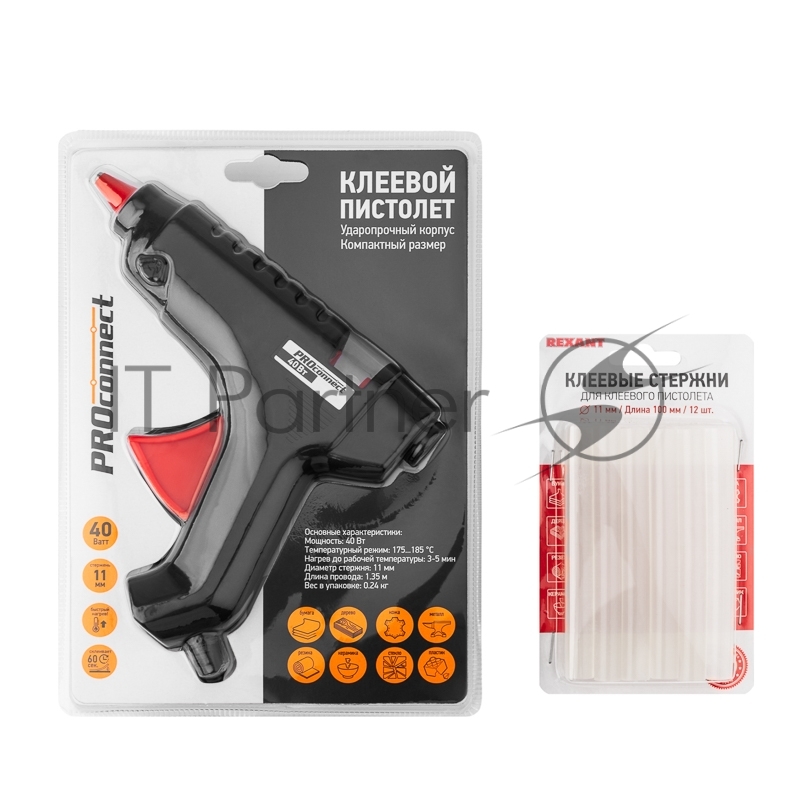 Набор ПК02 для творчества (пистолет 40 Вт, стержни 11 мм)