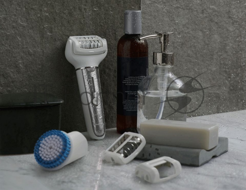 Эпилятор Panasonic ES-EL9A-S520 скор.:3 насад.:7 от аккум. белый/серебристый