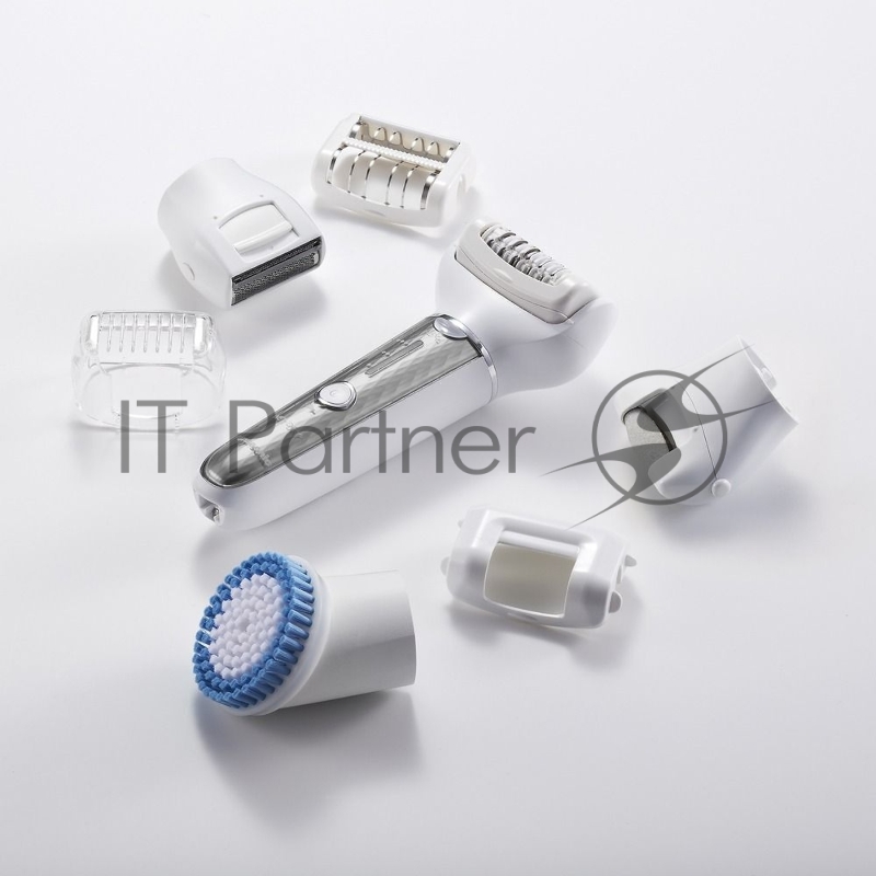 Эпилятор Panasonic ES-EL9A-S520 скор.:3 насад.:7 от аккум. белый/серебристый