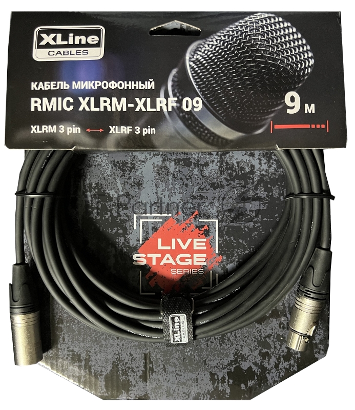 Кабель микрофонный Xline Cables RMIC XLRM-XLRF 09