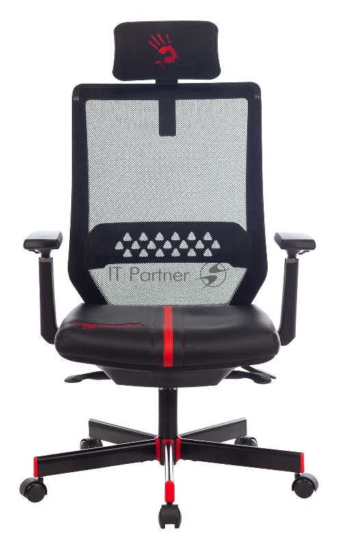 Кресло игровое A4Tech Bloody GC-900 черный сетка с подголов. крестовина