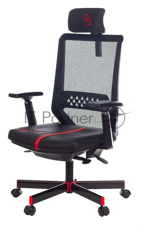 Кресло игровое A4Tech Bloody GC-900 черный сетка с подголов. крестовина