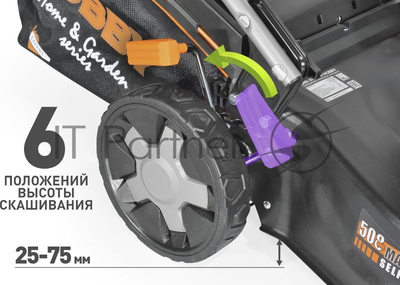 Газонокосилка роторная Carver LMG-2951DM HOBBY (01.024.00022)