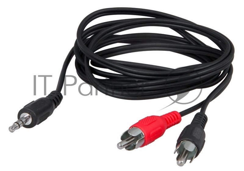 Шнур REXANT Стерео 3,5 мм - 2 RCA, 3 м (10 шт./уп.)