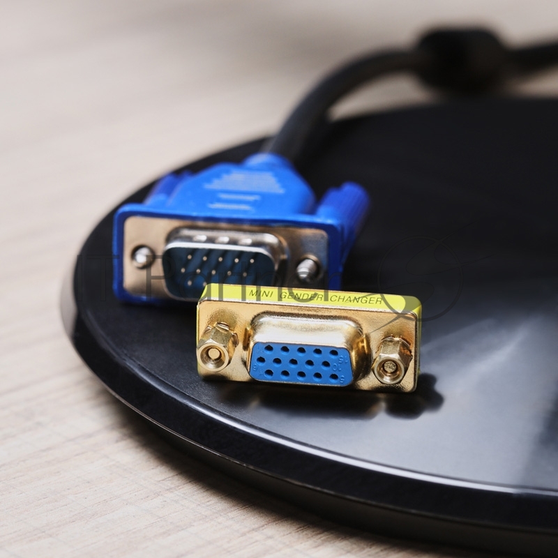 Переходник Rexant (17-6817) ПЕРЕХОДНИК гн.VGA - гн.VGA GOLD