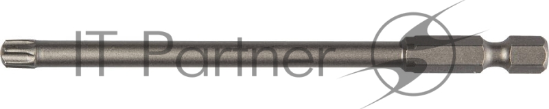 Биты X-DRIVE торсионные кованые, обточенные, KRAFTOOL 26125-30-100-1, Cr-Mo сталь, тип хвостовика E 1/4, Т30, 100мм, 1шт