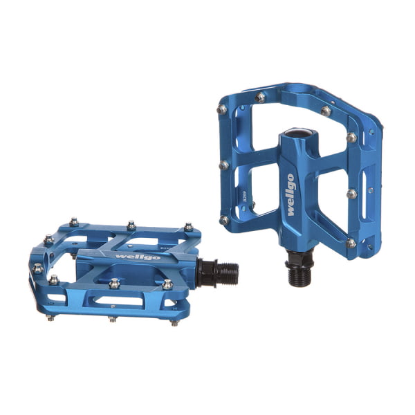 Педали STG B299, алюм,ось 9/16, пром. подшип,платформа с шип,синий Х88795