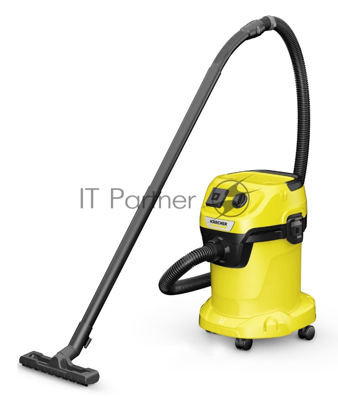 Строительный пылесос Karcher KWD 3 V-17/4/20 Suction Brush Kit 1000Вт (уборка: сухая/сбор воды) желтый