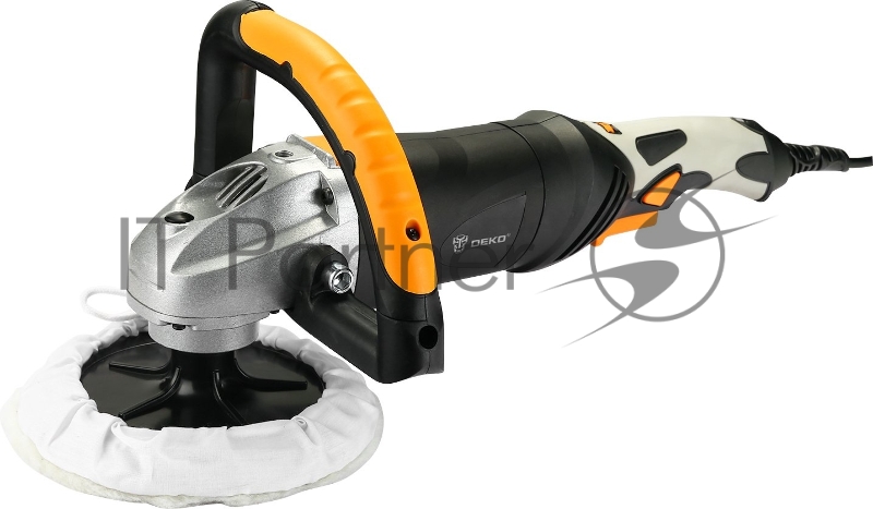 Полировальная машина Deko DKPW 1600Вт 3200об/мин рез.шпин.:M14 d=180мм