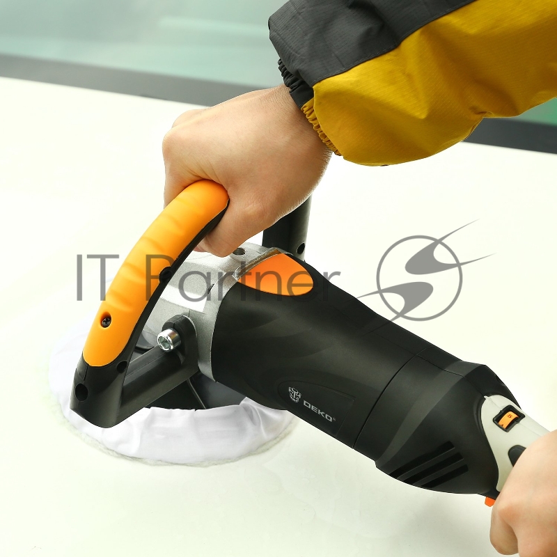 Полировальная машина Deko DKPW 1600Вт 3200об/мин рез.шпин.:M14 d=180мм