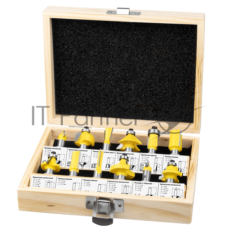 Набор фрез по дереву KOLNER KMC 8/12