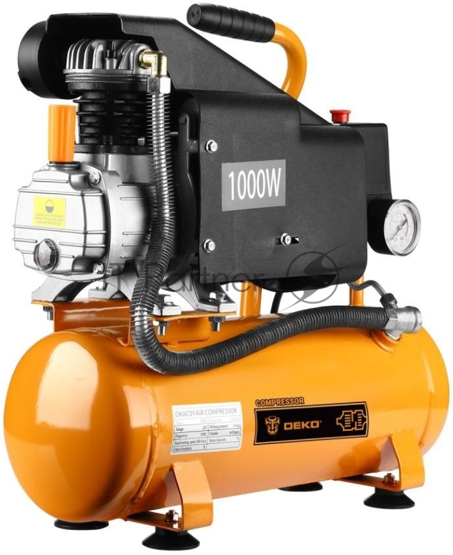 Компрессор поршневой Deko DKAC09 масляный 260л/мин 9л 1000Вт оранжевый/черный