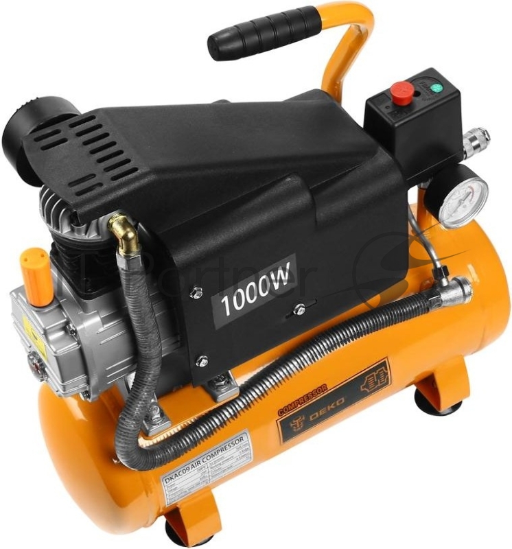 Компрессор поршневой Deko DKAC09 масляный 260л/мин 9л 1000Вт оранжевый/черный