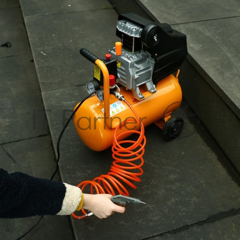 Компрессор поршневой Deko DKAC24 масляный 24л 1500Вт оранжевый/черный