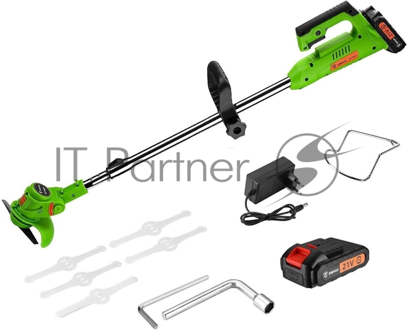 Триммер электрический Deko DKTR21 аккум. 350Вт 0.48л.с. неразбор.штан. реж.эл.:нож