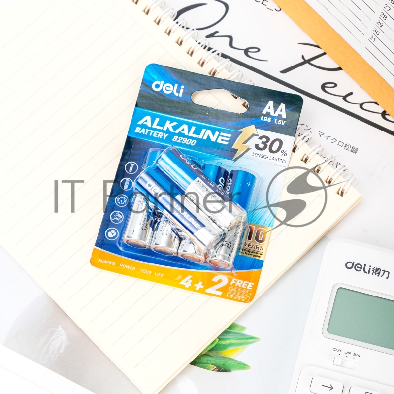 Батарея Deli E82900 AA (6шт) блистер