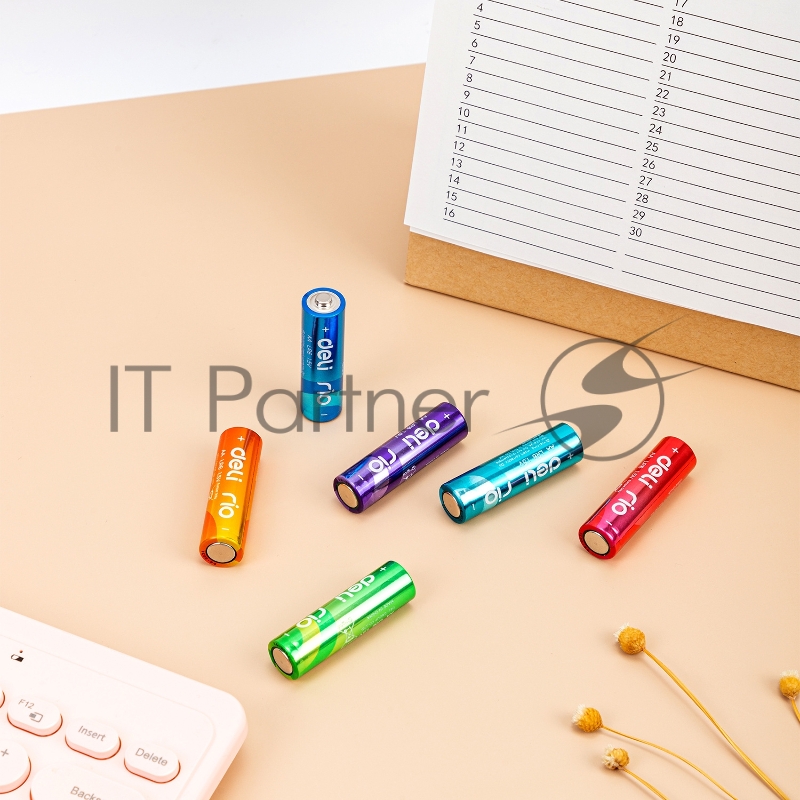 Батарея Deli Rio AA (4шт) спайка