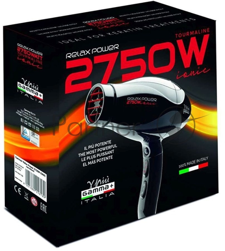 Фен Gamma Piu RELAX POWER ionic 2750Вт черный