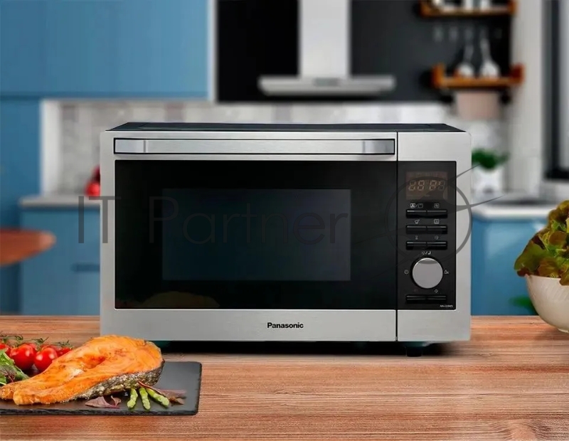 Микроволновая Печь Panasonic NN-C69MSZPE 30л. 1000Вт нержавеющая сталь/черный