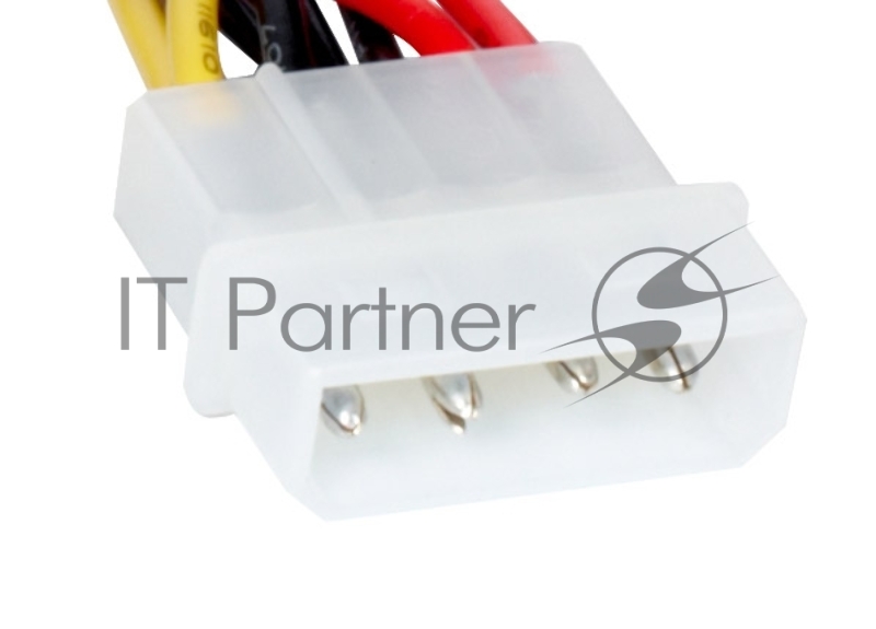 Кабель питания EX138936RUS SATA ExeGate EX-CC-SATA-PS (Molex 4pin/SATA15pin, 0,15м)