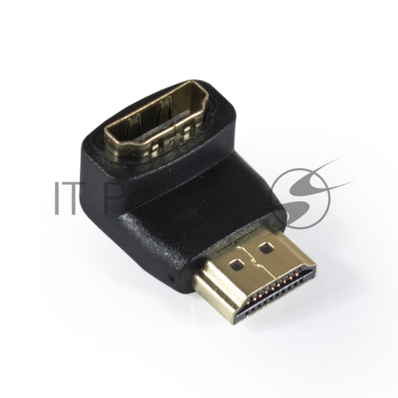 Переходник Exegate EX284919RUS HDMI-HDMI ExeGate EX-HDMI90-FML (19M/19F, угловой, позолоченные контакты)