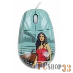 Мышь CBR Gangsta USB SET 703(мышь сувенирная+коврик) ,1000 dpi, рисунок