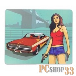 Мышь CBR Gangsta USB SET 703(мышь сувенирная+коврик) ,1000 dpi, рисунок