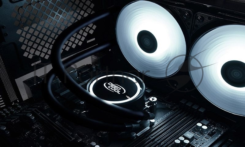 Система водяного охлаждения Deepcool GAMMAXX L240T Soc-AM4/1151/1200/2066/1700 4-pin 18-30dB Al+Cu 200W 1238gr LED Ret