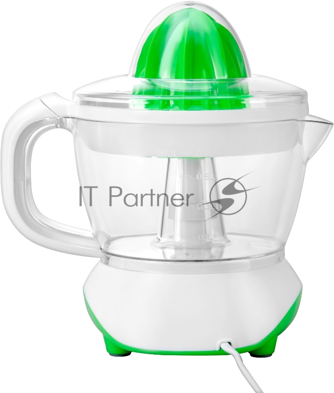 Соковыжималка цитрусовая Starwind SJ 1221 30Вт рез.сок.:0.7мл. зеленый/прозрачный