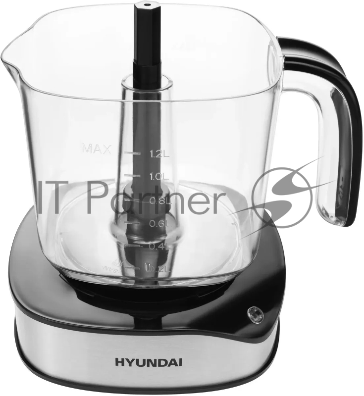 Соковыжималка цитрусовая Hyundai HY-JC4123 30Вт рез.сок.:1200мл. черный/нержавеющая сталь