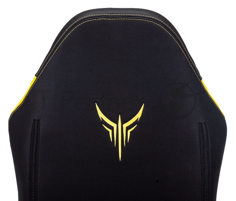 Кресло игровое Knight Neon черный/желтый соты эко.кожа с подголов. крестовина металл