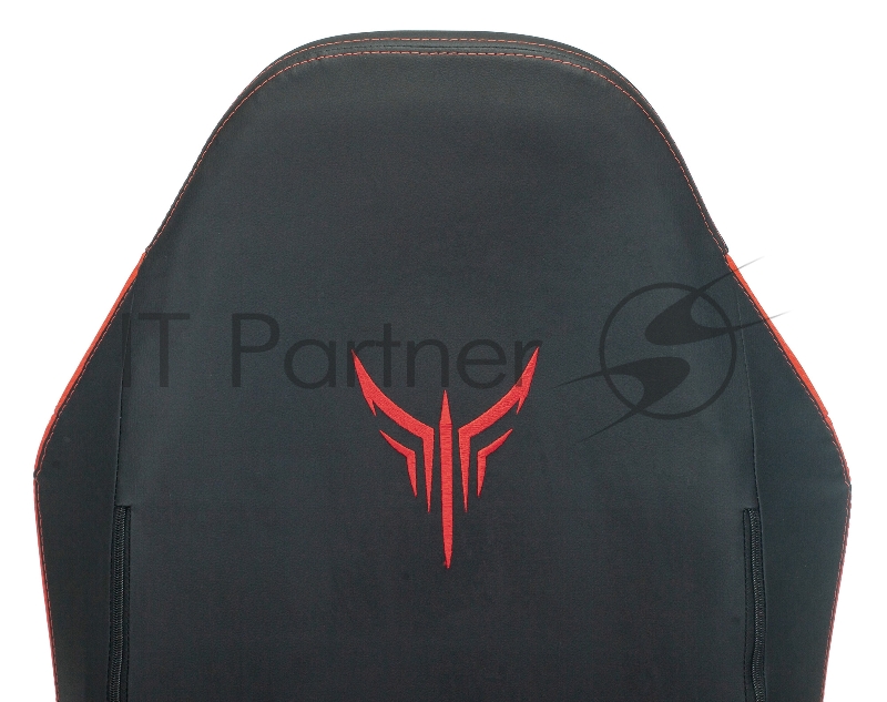 Кресло игровое Knight Neon черный/красный соты эко.кожа с подголов. крестовина металл