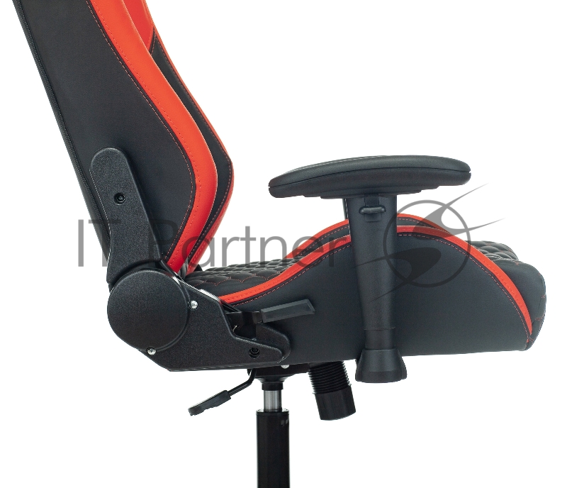 Кресло игровое Knight Neon черный/красный соты эко.кожа с подголов. крестовина металл