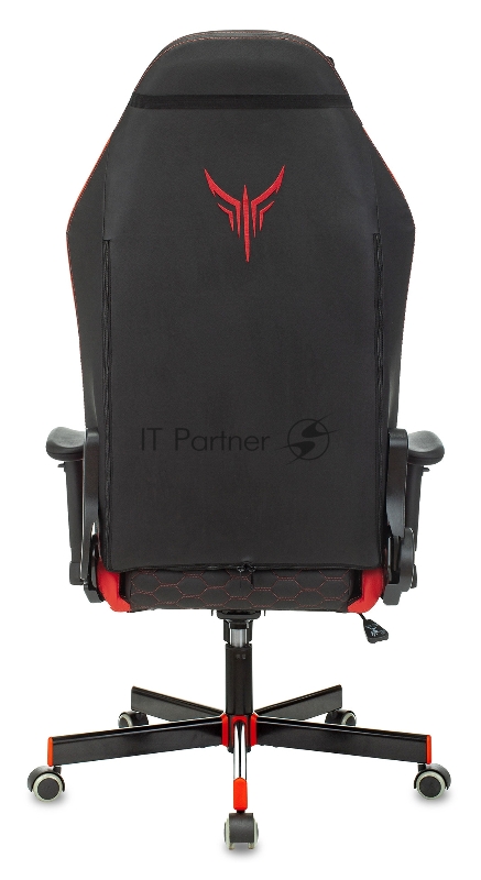 Кресло игровое Knight Neon черный/красный соты эко.кожа с подголов. крестовина металл