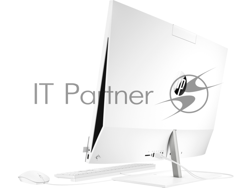 Моноблок HP Pavilion I 27-d1022ur NT 27 FHD(1920x1080) Core i5-11500T, 8GB DDR4 2933 (1x8GB), SSD 512Gb, Internal graphics, no DVD, kbd&mouse wired, 5MP Webcam, White,Wrls Chgr, FreeDos, 1Y Wty
