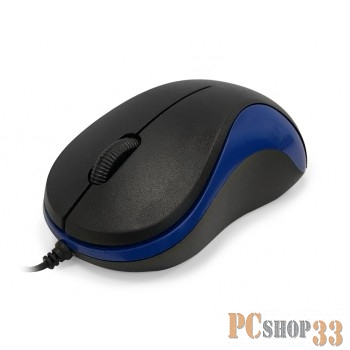 Мышь CBR CM 114 Blue USB, Мышь, оптика,офисн., 1200dpi, провод на скрутке, 75см