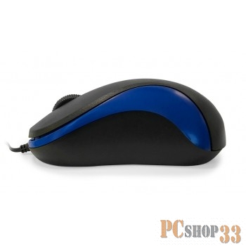 Мышь CBR CM 114 Blue USB, Мышь, оптика,офисн., 1200dpi, провод на скрутке, 75см