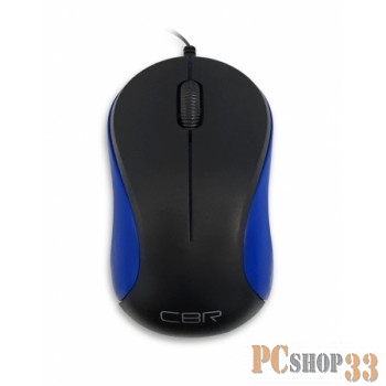 Мышь CBR CM 114 Blue USB, Мышь, оптика,офисн., 1200dpi, провод на скрутке, 75см
