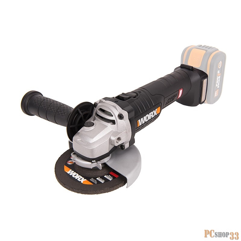 Угловая шлифмашина аккумуляторная WORX WX812.9, 125мм, 20В, бесщеточная без АКБ и ЗУ