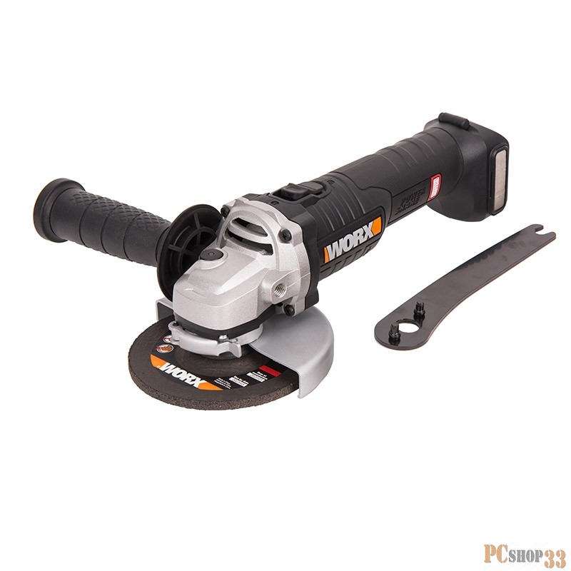 Угловая шлифмашина аккумуляторная WORX WX812.9, 125мм, 20В, бесщеточная без АКБ и ЗУ