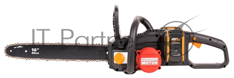 Цепная пила аккумуляторная WORX NITRO WG385E, 40В 40cm бесщеточная, 4.0Ач х2, ЗУ 2Ах2, коробка